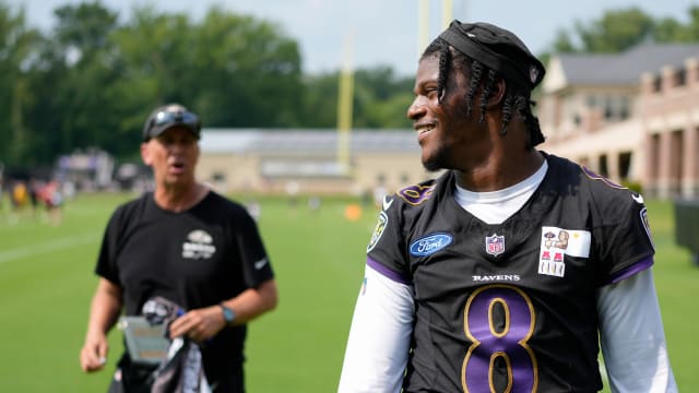 Lamar Jackson and Todd Monken